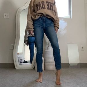 MOTHER HIGH WAISTED LOOKER ANKLE - Hop on hop off